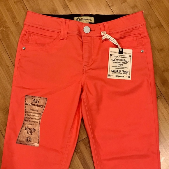 NWT Democracy Ab Technology ankle pants- coral - Picture 3 of 5